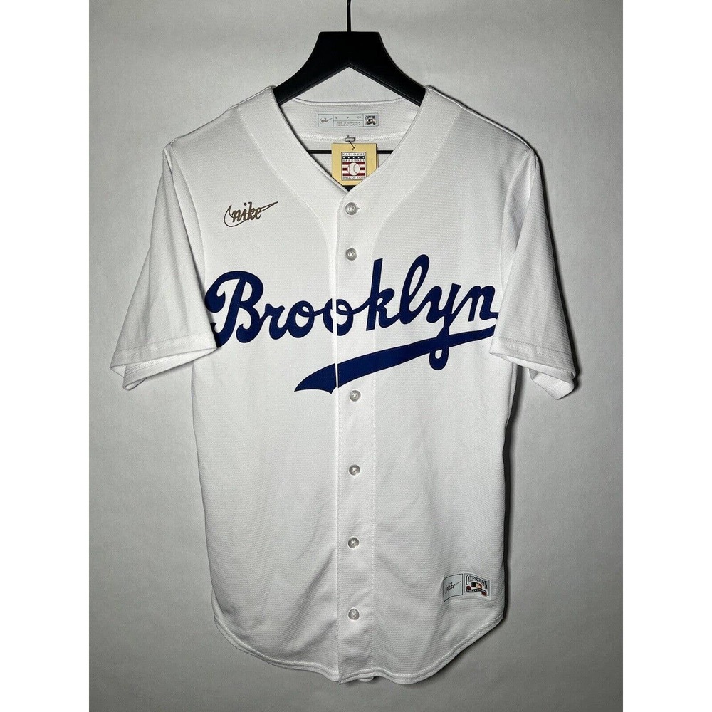 Brooklyn Dodgers Jackie Robinson #42 Nike White Cooperstown Collection Jersey S